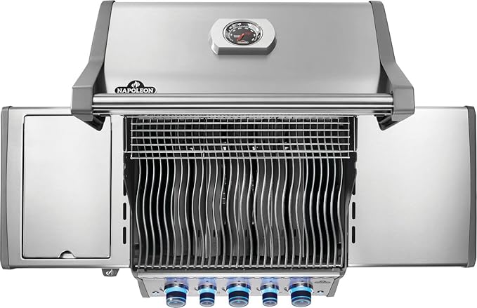 Napoleon Rogue PRO-S 425 Natural Gas Grill with Infrared Side and Rear Burners, Stainless Steel, Durable 5-Burner Precision Cooking