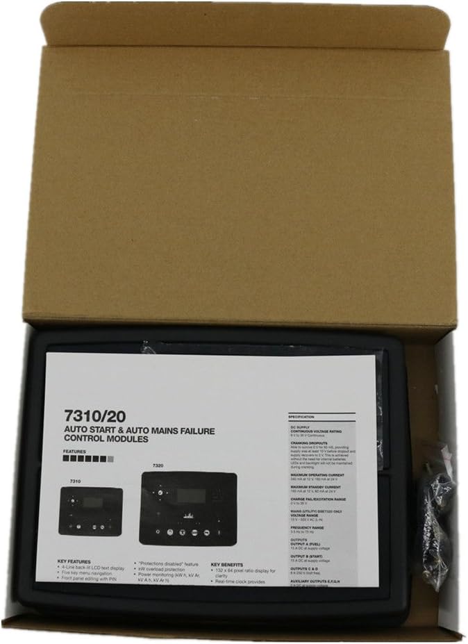 YOKDEN DSE7310 Diesel & Gas Genset/Generator/Engine Controller Control Module Panel Complete Replacement for Deep Sea 7310