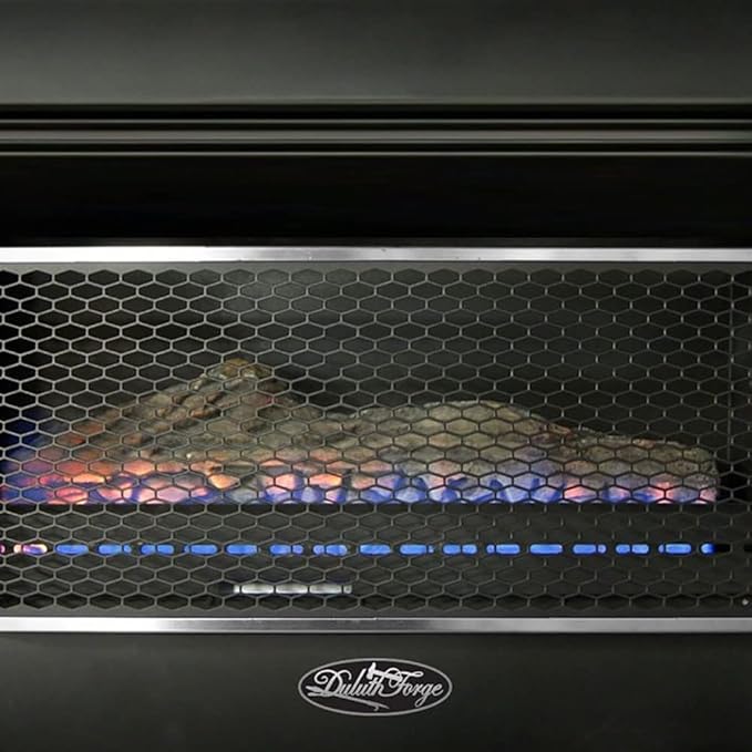 Duluth Forge Ventless Linear Wall Gas Fireplace - 26,000 BTU, T-STAT, Model DF300L
