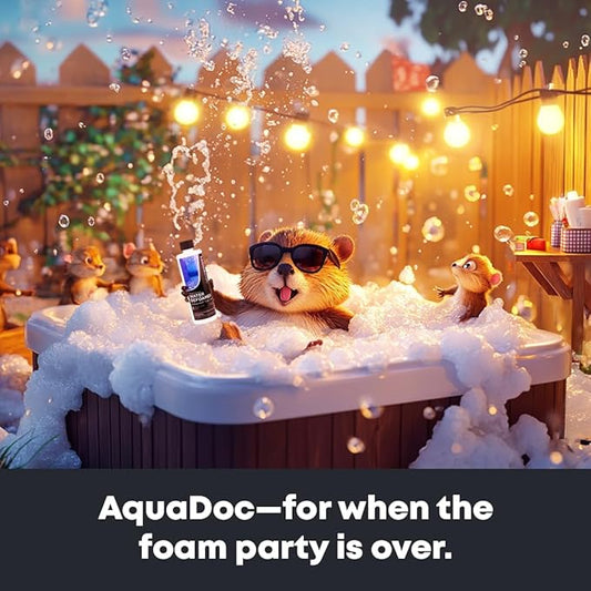 Hot Tub Defoamer - Spa Defoamer for Hot Tub Owners 32oz, Spa Anti Foam to Keep Foam Down, Hot Tub Chemicals Made in USA - AquaDoc