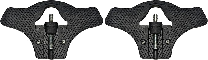 Non-Skid Attachment (Set of 2) – Back-Saving Ergonomic Foot Step for Easier Digging & Landscaping | Heavy-Duty Grip Accessory Fits Most Garden & Yard Tools – Black