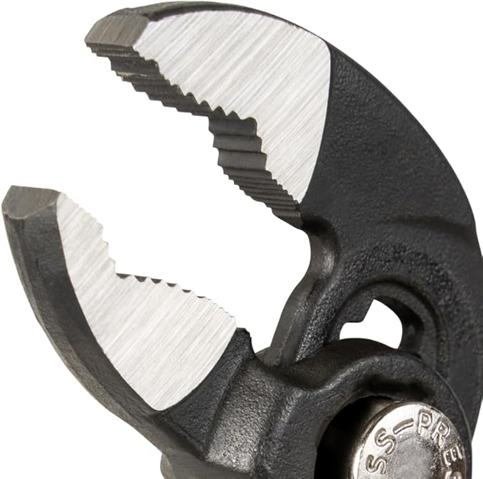 Klein Tools D5053BKIT 3-Piece Adjustable Pliers, Quick-Adjust Klaw Pump Pliers Set, 7-Inch, 10-Inch, and 12-Inch, Compact Design with V-Jaw and Hardened Teeth for Maximum Torque