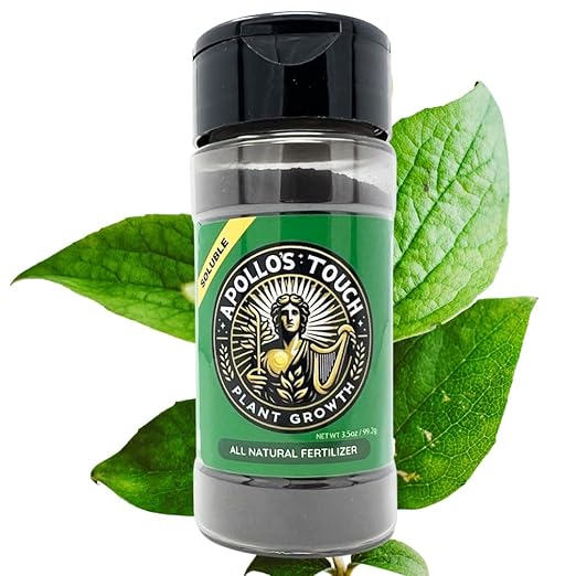 Apollo's Touch All Natural Plant Growth Fertilizer - House Plants, Outdoor Garden Plants, Soluble, Increases Plant Growth and Health - 3.5oz Bottle