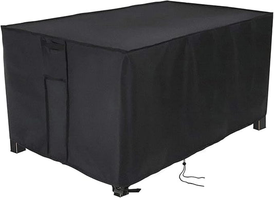 Fire Pit Cover Rectangular 46 Inch,Propane Gas Fire Pit Table Cover,Outdoor Waterproof Firepit Table Cover - 46 x 26 x 25 Inch
