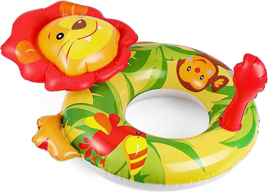 HeySplash Pool Floats Kids, Inflatable Swimming Ring Swim Tube Floaties, Summer Water Fun Beach Party Swimming Pool Toys for Kids Children Water Activities
