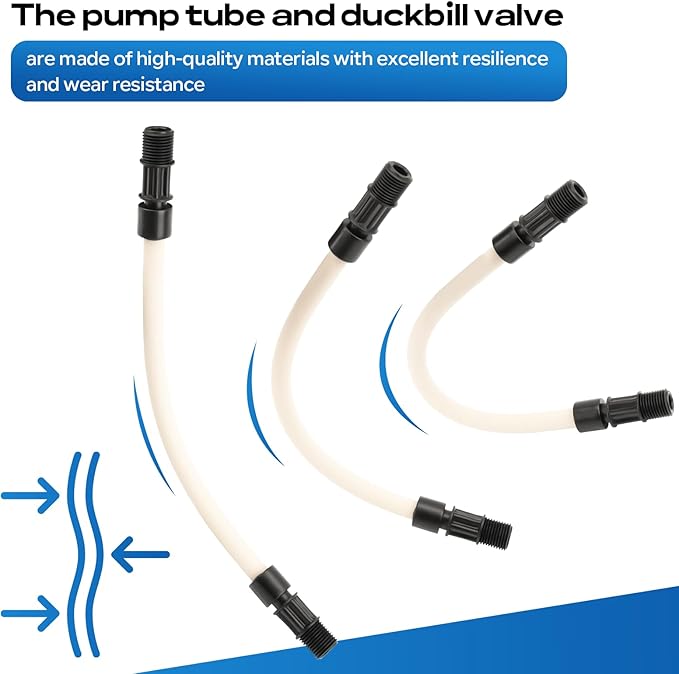 5 Sets of MCCP202 Pump Tube Replacement for Pump Tube #2, 0-100 Psi / 0-6.9 Bar, Fits All Classic, 45, 85, Single Head, SVP, and M128 Pumps