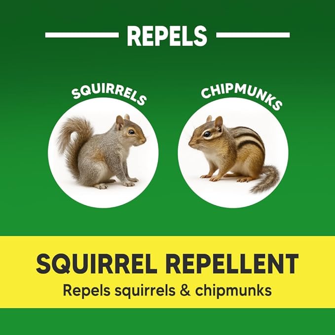 Squirrel Repellent Outdoor, Peppermint Chipmunk Repellent for Garden, Attic, Bird Feeders, Car Engines – Long-Lasting Safe Protection- 10 Packs