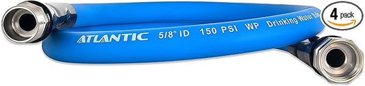 Atlantic RV Drinking Water Safe Hose 4 ft Short Garden Hose Extension: Lead, BPA, Phthalate-Free, and PVC-Free.