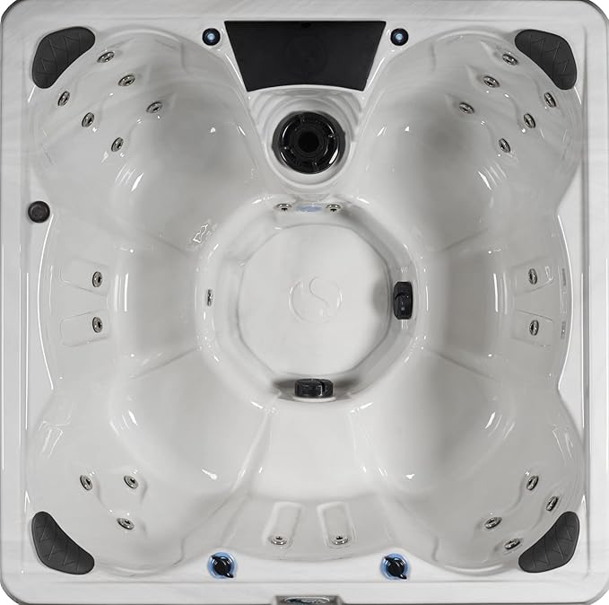 AquaLife Edgewater® EX 6-7 Person 28-Jet Acrylic Non-Lounger Hot Tub with Ozonator