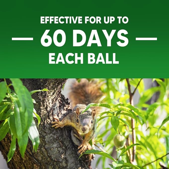 Squirrel Repellent Outdoor, Peppermint Chipmunk Repellent for Garden, Attic, Bird Feeders, Car Engines – Long-Lasting Safe Protection- 10 Packs