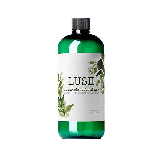 Lush Houseplant Fertilizer – Concentrated Liquid Plant Food (Makes 50+ Gallons) – 3-1-2 NPK for Indoor Plants, Monstera, Pothos & More - 500ml Concentrate