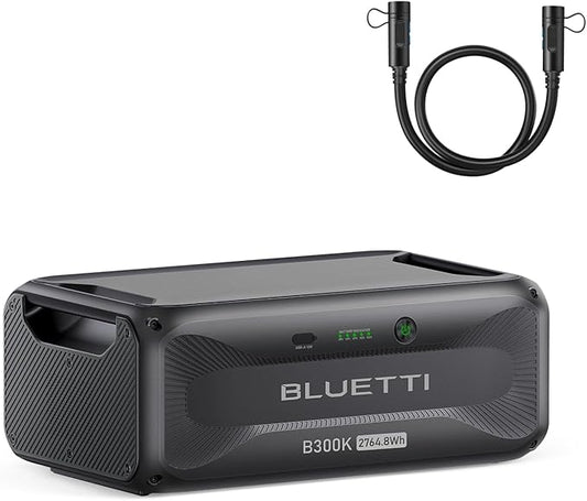 BLUETTI B300K Expansion Battery, 2764.8Wh LiFePO4 Battery Pack for Power Station AC200L AC300 AC500 AC200MAX, Extra Battery for Home, Emergency, Road Trip