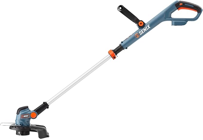SENIX X2 20 Volt Max* 3-Piece Cordless Power Tool Combo Kit with Battery Powered 10" String Trimmer, Variable Speed Leaf Blower, 18" Hedge Trimmer, Includes 2 Batteries & Battery Charger (S2K3B2-01)
