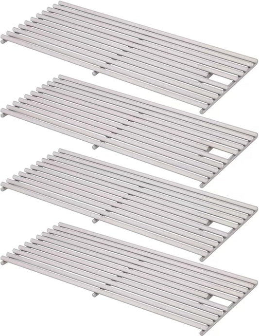4 Pack 18" x 7-3/8" Heavy Duty 304 Stainless Steel Triangle Solid Rod BBQ Grill Grates Replacement Parts for Blaze Grill 3, 4, 5 Burner Grill Models,5 Models Blaze(BLZ-3,4,4LTE,5,3LTE)