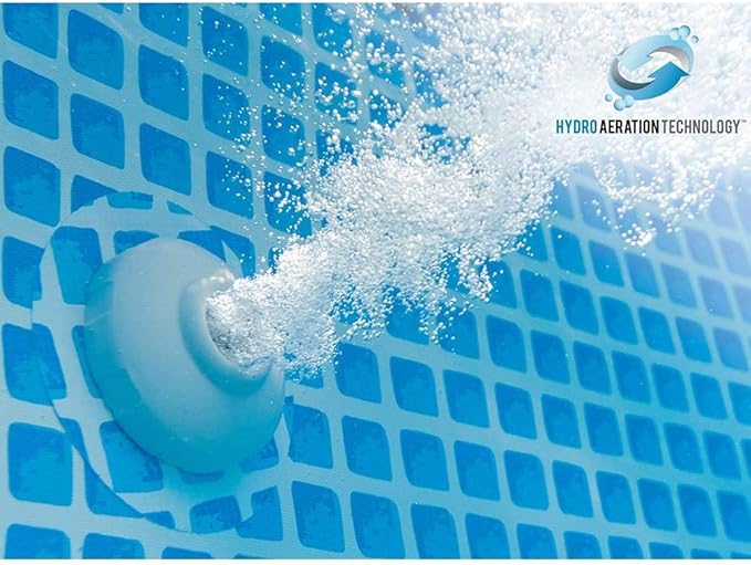 Intex 16ft x 3.5ft Above Ground Rectangular Frame Swimming Pool Set & Skimmer