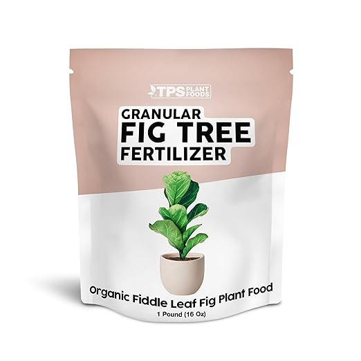 Organic Fiddle Leaf Fig Plant Food, Slow Release Dry Granular Fertilizer for Fig Plants and Ficus Trees - 1 Pound (16 Oz)