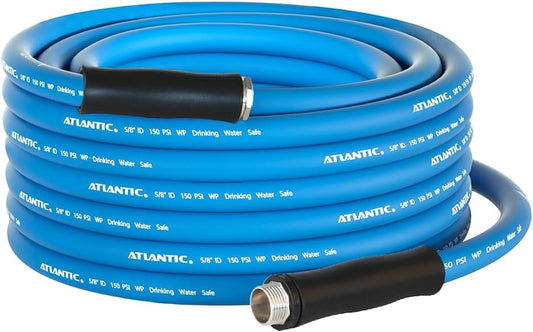 Atlantic RV Drinking Water Safe Hose 50 ft Short Garden Hose Extension: Lead, BPA, Phthalate-Free, and PVC-Free.