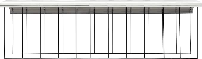 Arrow Carports Galvanized Steel Carport, RV Metal Carport Kit, 14' x 51' x 14', Eggshell