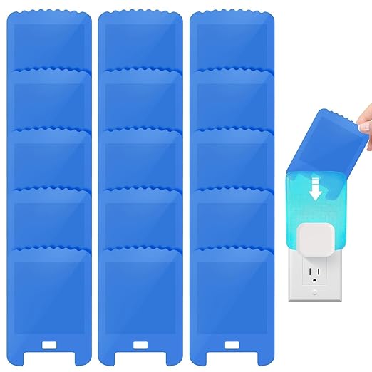 15 Pack Refill Cartridges Compatible with Rald Essentials Plug-in Blue Light, Replacement Refills Glue Cards for ST3M Blue Light Indoor (15 Pack)