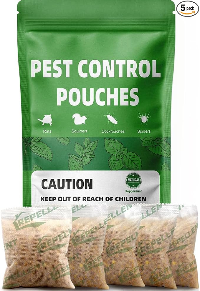 Deer Repellent, Rabbit Repellent Outdoor, Deer Repellant for Plants, Deer and Rabbit Repellents, Deers Deterrent for Garden, Keep Rabbits Out of Yard, (1 Ounce (Pack of 5))