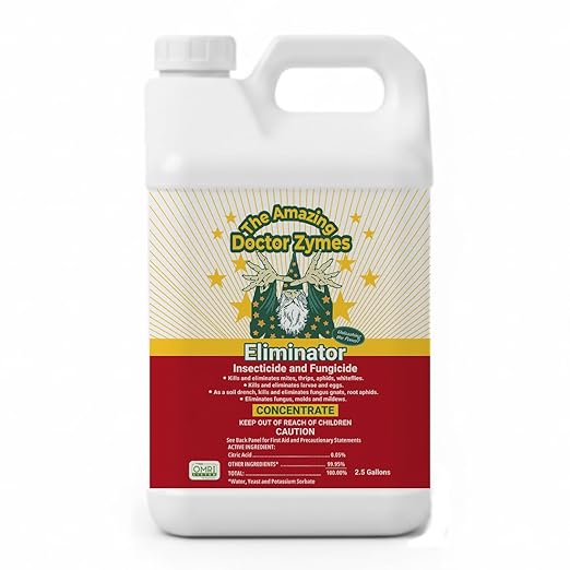 Eliminator Concentrate – Organic Enzyme Insecticide & Miticide – Safe Pest Control for Gardens, Crops, Homes & Pets – Natural Bug Spray for Aphids, Mites, Whiteflies, Flies, Mildew & Fungus