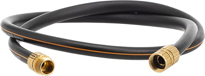 Giraffe Hybrid Leader Hose 5/8" x 6ft, Custom Length, NO Kink, Flexible, Leakproof Water Hose with Male to Female Fittings, 600 Burst PSI