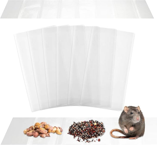 Qualirey Large Sticky Mouse Trap 24 Inch Sticky Rat Glue Roach Indoor Pest Control for Trapping Snakes Rats Spiders Roaches in Restaurant Kitchen House Supplies(Clear,8 Pack)