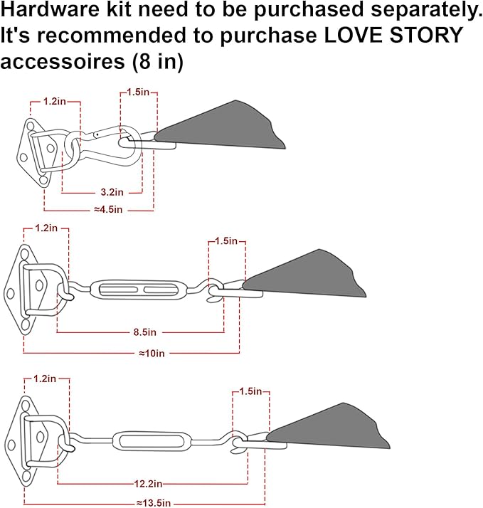 LOVE STORY 13' x 20' Rectangle Turquoise Blue Sun Shade Sail Canopy UV Block for Outdoor Patio Garden Backyard