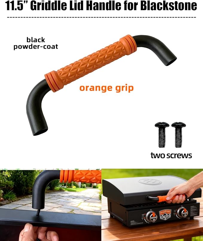 11.5" Griddle Lid Handle Replacement for Blackstone Adventure Ready Propane Griddle - Compatible with Blackstone Griddles, Durable & Easy to Install