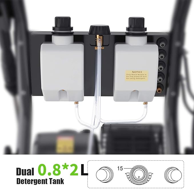 4200PSI Gas Pressure Washer 4.0GPM Gas Power Washer Gas Powered Washing Machine Commercial High Pressure Washer with 25ft Hose&5 Spray Nozzles for Patio Garden Yard Vehicle,EPA/CARB/ETL (Black)