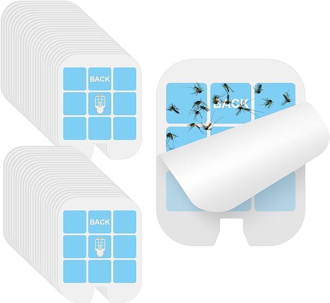 48 Pack Fly Traps Refills Glue Boards Compatible with Safer Home