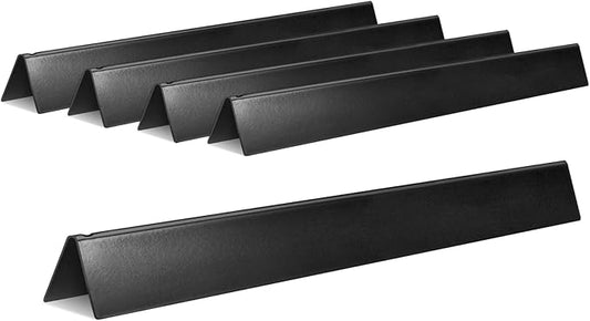 GasSaf 21.5 Flavorizer Bars 7534 for Weber Spirit 200, E/S200 E/S-210, Spirit 500, Genesis Silver A with Side 2-Burner Grills, 5-Pack Black Porcelain Steel Flavor Bars for Weber 7535 65902 Grill Parts
