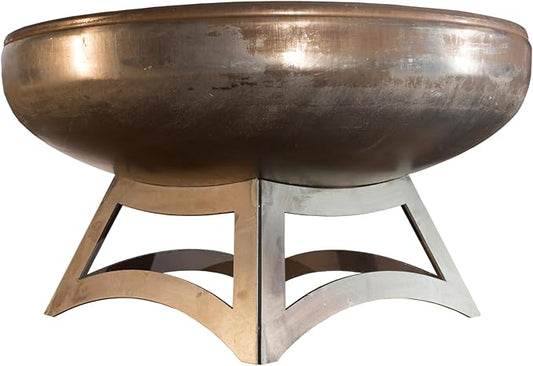 Liberty Fire Pit – Ohio Flame Wood Burning Outdoor Fire Pit - 42" Diameter with Hollow Base (Made in USA)