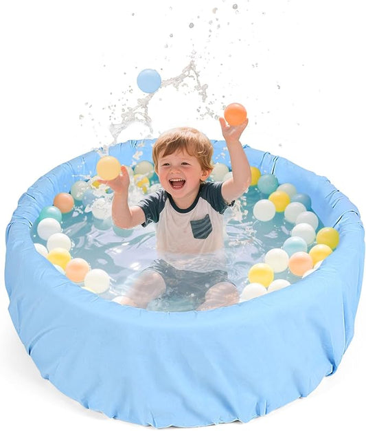 Foam Ball Pit, 35 inch x 12 Inch Outdoor Swimming Pool for Kids, Indoor Playground Ball Pool, Ideal Gift for Children - Ball Not Included...
