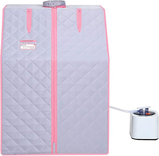 Portable Sauna for Home,Steam Sauna Tent, Portable Personal Steam Sauna for Home SPA with 2.2L & 1000 Watt Steam Generator,60 Minute Timer,Folding Chair