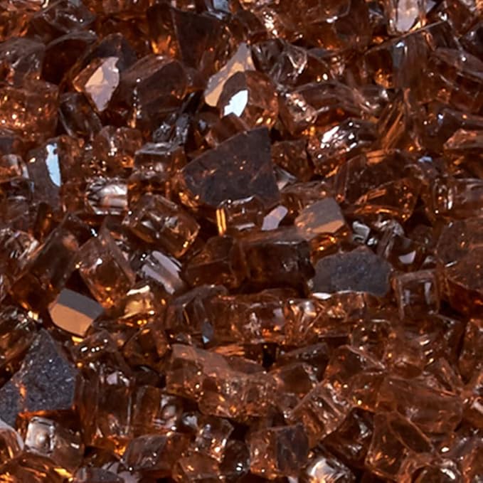 Duluth Forge 1/4 in. Classic Copper Fire Glass - 10 lb. Bag Fire Pit Glass 14COGM