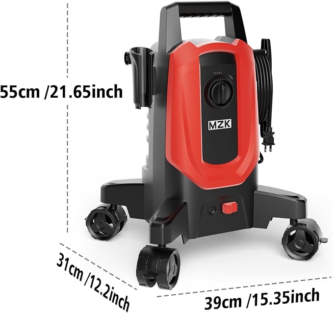 Pressure Washer,5200PSI Power Washer with 4 Quick Connect Nozzles, High Pressure Cleaning Machine with Foam Cannon for Cars/Fences/Driveways/Patios/Home Cleaning