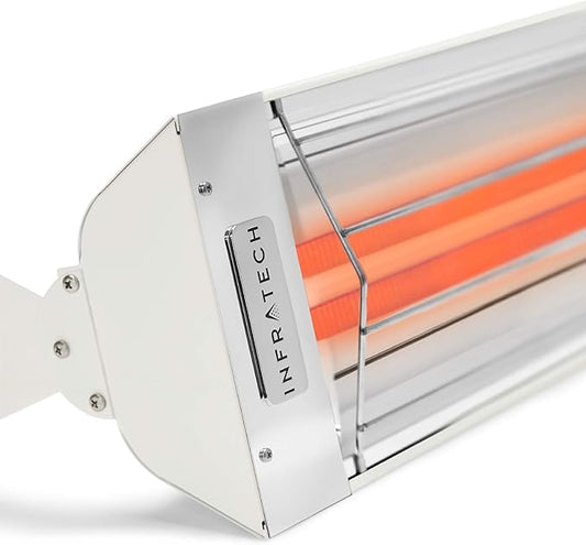 Infratech WD-4024 WH Stainless Steel 39” Dual Element Fixture 4000 Watt, 240 Volt, White Finish