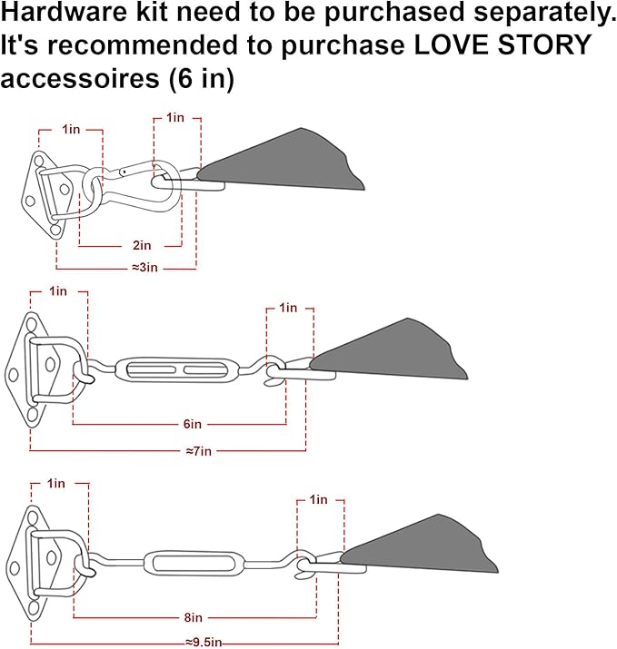 LOVE STORY Custom Size 6'x8' Sand Sun Shade Sail Rectangle UV Block Canopy Patio Sail Sunshades Fabric for Outdoor Garden Carport (We Make Custom Size)