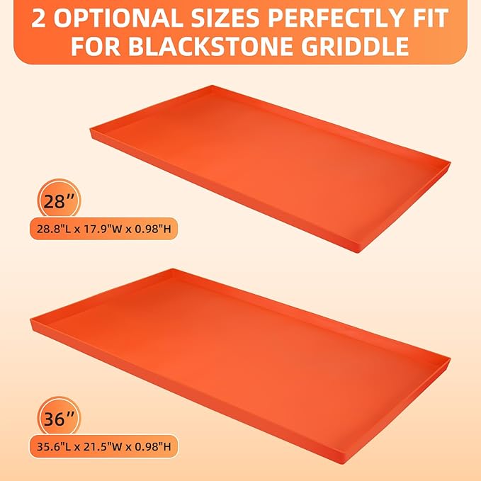 36" Silicone Griddle Mat for Blackstone, Heavy Duty Food Grade Silicone Griddle Cover, BBQ Shield Against Rust, Grease & Dirt, All-Season Protection