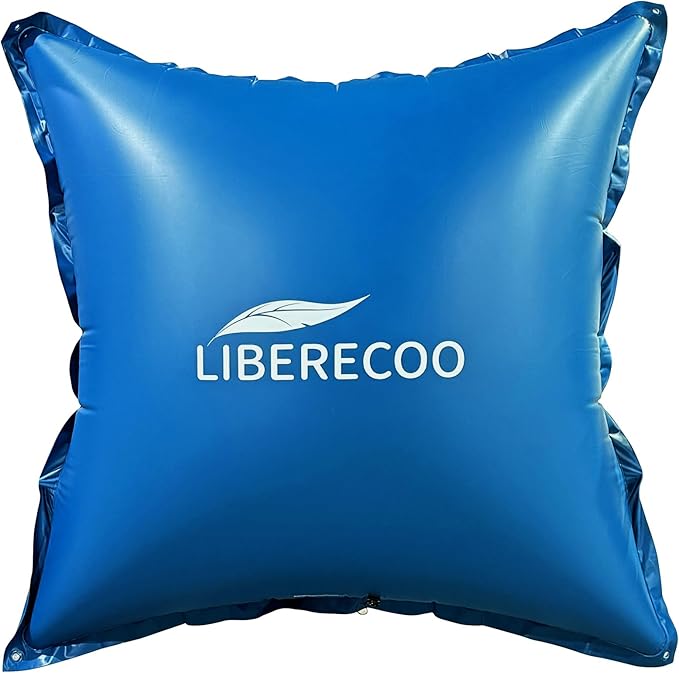 LIBERECOO 8'x8' Pool Pillows for Above-Ground Swimming Pools,0.4mm Extra Durable Long-Lasting Inflatable Winter Pool Pillow, Air Pillow for Winterizing Pool Cover