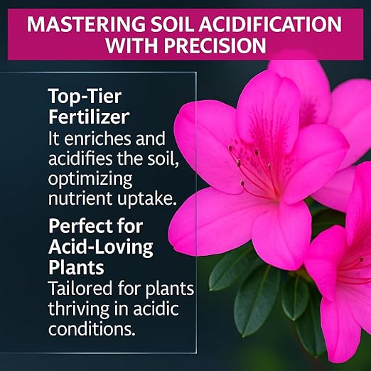 𝐁𝐄𝐒𝐓𝐒𝐄𝐋𝐋𝐄𝐑 Slow Release Hydrangea Fertilizer with Iron & Sulfur – Indoor & Outdoor Soil Acidifier for Miracle Growth - 4 QUARTS