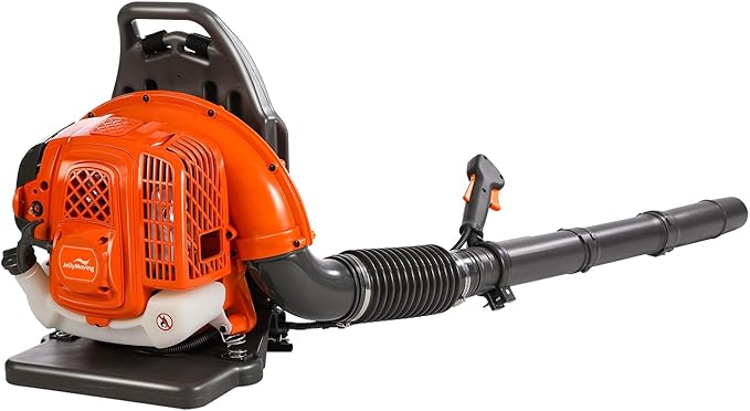 Getell Gas Powered Backpack Leaf Blower – 65CC 2-Stroke Engine, 850 CFM & 220 MPH for Heavy Duty Commercial Lawn Care, Wet Leaf & Debris Removal (GT3672)