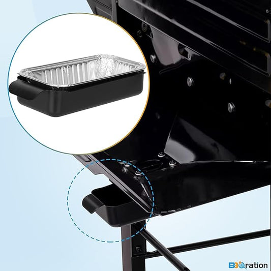 Grease Pan for Charbroil 9328812P06 G416-0015-W1 Grease Catcher with 15-Pack Aluminum Disposable Drip Pan for Charbroil Performance 463331221 463365021 and More
