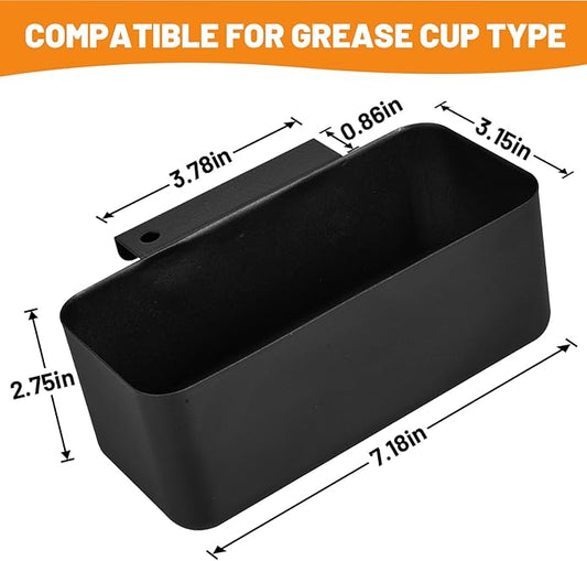 Griddle Grease Catcher/Grease Cup Foil Tray pan for Blackstone Stove Griddles 17'' 22'' 28'' 30'' 36'', Drip Catcher Pan for Blackstone Professional Flat Top Griddles Replacement Part