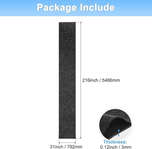 Outdoor Storage Shed Mat, 18 x 2.6 FT Garage Floor Mats with Reusable, Washable, Non Slip, Durable for Protects Garage Floors/Driveways/Entrance Doors/Deck [Gray]