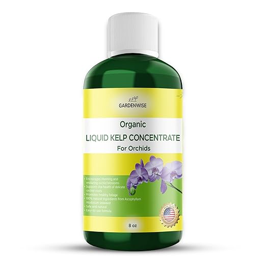 Organic Premium Kelp Seaweed Concentrate: Fertilizer for Orchids - Orchid Food (8 OZ)
