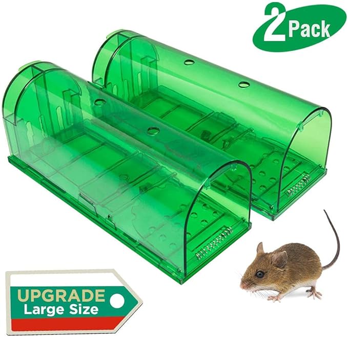 Home and Country USA Humane Mouse Trap. Our Catch and Release Mouse Traps are Designed as a Live Mouse and Rat Trap for Those who Want to Remove mice The Right Way. (Large and Small)(2 Small)