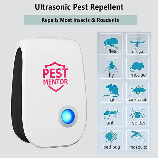 Ultrasonic Mouse Repellent 10 Pack Pest Control Repeller, Mice Repellent Indoor for Spider Bug Roach Ant Fly Rat Mice Insect Deterrent Pest Control Plug in