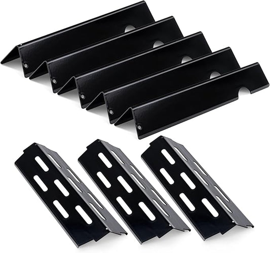 Flavorizer Bars and Heat Deflectors Replacement for Weber Genesis II (3+5 Genesis II)